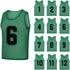 12 Pack1-12 Numbered Pinnies/Soccer Training Bibs/Basketball Jerseys for Kids,Youth and Adults