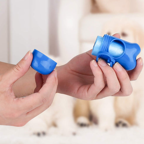 Depets Dog Poop Bag, Extra Thick Leak-Proof Waste Bags with Dispenser, 11.8 × 8.7 in, Blue, 160 Count
