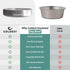Coldest Dog Bowl, Heavy Duty Anti Rust Metal & Non Slip, 21 oz Insulated Dog Bowl for Food & Water, Dishwasher Safe