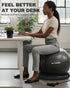 Trideer Yoga Ball Chair with Base & Bands for Home Workouts
