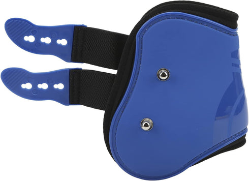 Horse Sport Boots Set of 4, PU Shell Front and Hind Tendon Fetlock Brace Guard Boots for Riding