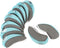 Keenso Golf Irons Cover - 10pcs/Set Fashionable Protective Headcover in 7 Colors (Gray + Light Blue)