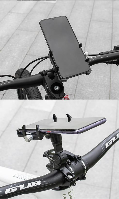 GUB PLUS21 Waterproof Phone Holder for Bicycle Motorcycle, One Key Adjust Aluminum Bike Handlebar Mount Mobile Phone
