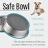 PEGGY11 Stainless Steel Metal Dog Bowls, Nonslip Rubber Bottom, Dishwasher Safe, Easy to Clean - 2 Pack, Each Holds 7.6 US Cup