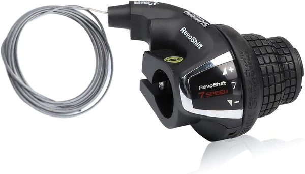 Hycline SL-RS35 Revoshift Twist Shifter Lever, 7 Speed Right Shift Lever for Mountain Bicycle