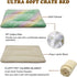 Cat Dog Bed Mat & Blanket, Reversible Pets Crate Pad Bed Mat, Ultra Soft Warm Fleece for Small Puppy Kitty, Washable