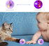 Zickupy 2 Piece Light Up Cat Balls, Multi-Color Flash LED Motion Activated Glowing Cat Balls for Kitten Dog Pet Running