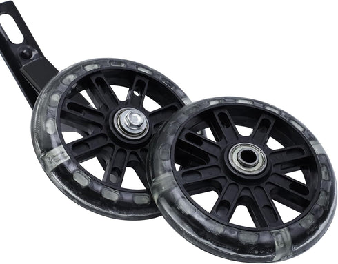 Pair of Bicycle Auxiliary Wheel, Children's Bicycle Accessories for 14", Flash Wheels Training Wheels for Kids Bike