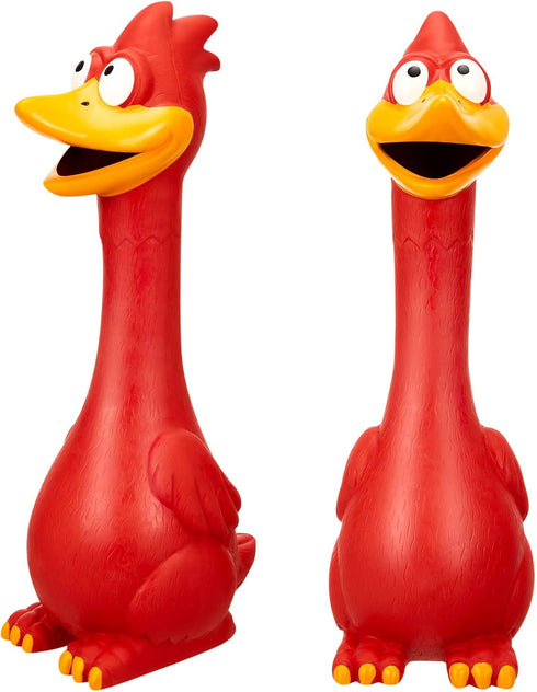 Hungdao 1 Pcs Horse Toys, Latex Squeaky Chicken Squeak Balls, Turkey Balls for Horses, Noise Maker Squeaker (Red)