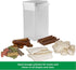3.5 Buddeez Pet Treat Container for Dogs and Cats - Quart Flip Top Storage Bin - Bites And Bones Design - Airtight Food