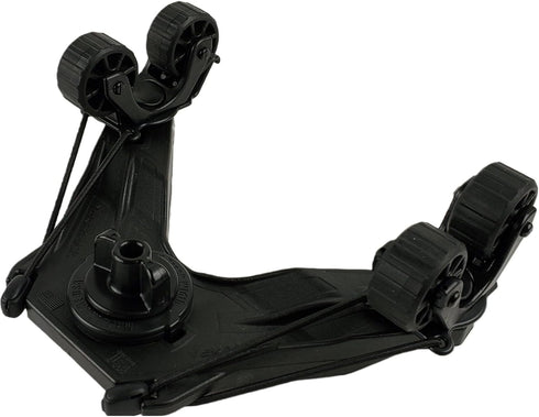 YakAttack DoubleHeader with Dual ParkNPole RotoGrips, Black Kayak Fishing Accessories