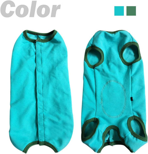 Dog’s Recovery Suit Post Surgery Shirt for Puppy, Wound Protective Clothes for Little Animals (Blue-xs)