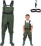 LANGXUN Kids Chest Waders for Fishing, Waterproof Hunting Waders for Boys and Girls, Age 2/3 Toddler