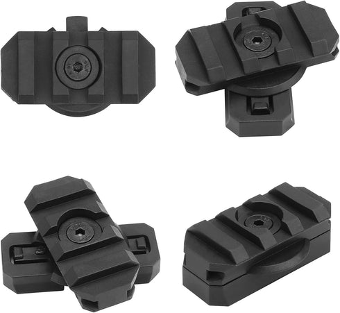 Qavctw Tactical ARC Rail Adapter Mount, 360 Degrees Rotation for 19mm Tactical Fast Helmet