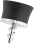 MUXSAM 1Pc Lightweight Compact Golf Ball Retriever Tool with Suction Cup Pick-Up Sucker for Putter Grip, Black