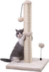 Premium Cat Scratching Post Kitten Scratcher Sisal with Hanging Ball 22in for Kittens (Beige)