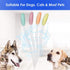 Dog Toothbrush, 4 Packs Silicone Pro Double-Sided Dental Brushes Set for Small Dogs and Cats