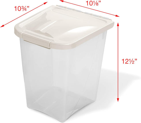 Van Ness 10-Pound Food Container with Fresh-Tite Seal (FC10) - White