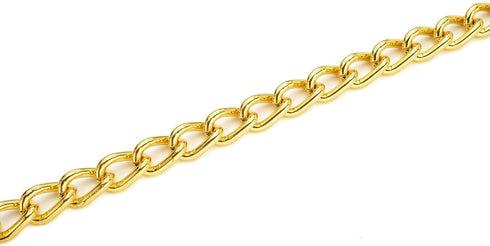 Mogoko Stainless Steel Dog Choke Chain Collar, Puppy Metal P Chain Slip Collar for Training Walking (Gold; 3.0mm; 20.0