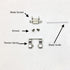 10 Pack Dog Clippers Blade Guide Replacement, 35mm Plastic Strip Guides for Andis Oster Wah KM-10 A5 Series