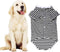 Dog Shirts for Large Dogs - Oversized Breathable Striped T Shirt Pullover Clothes for Medium to Large Dogs (Size L)