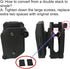 Tactical Magazine Pouch Pistol Bag, Multi-Angle Speed Molle Holster for IPSC USPSA IDPA