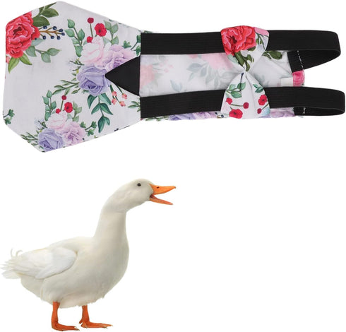 Stylish Washable Poultry Diaper with Bow Tie for Chickens, Ducks, Geese, and Roosters