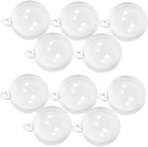 10pcs Fish Float Home Decor, Aquarium Decorations, Fillable Clear Plastic Ornaments Balls
