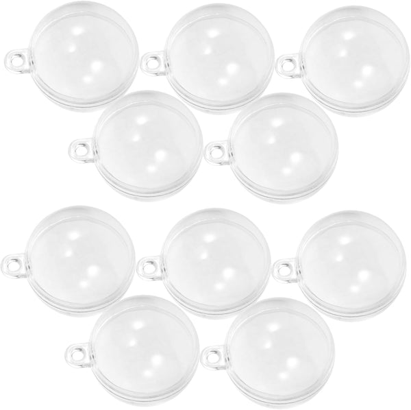 10pcs Fish Float Home Decor, Aquarium Decorations, Fillable Clear Plastic Ornaments Balls