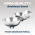 Raised Cat Food Bowls, Two Replacement Bowls Set, Elevated Tilted Stainless Steel Feeding Bowls