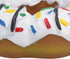 AB Tools 4x4x14cm Pet Dog Vinyl White Donut Food Dog Toy Play Toy with Squeak