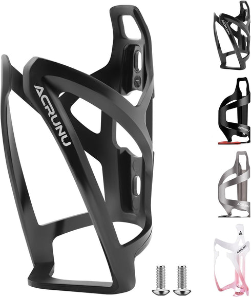 Ultra-Light Bike Water Bottle Holder - Secure and Convenient Holder for Bike (Black)