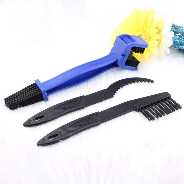 Motorcycle & Bike Chain Cleaner Tool Set – Bicycle Chain Gears Maintenance Cleaning Brush Kit for All Types