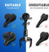 8.5-10in(Rain ANZOME Bike Seat Cushion, Wide Foam & Extra Soft Gel Exercise Bike Seat Cushion for Women Men Everyone