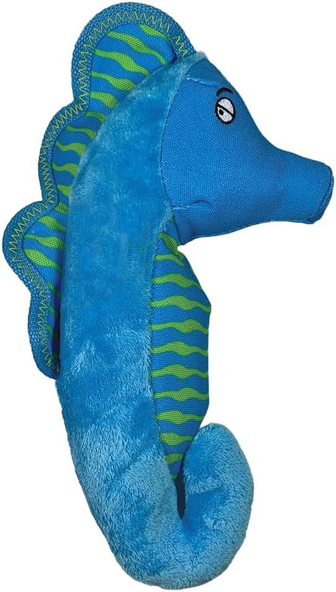 Spunky Pup Clean Earth Recycled Seahorse Dog Toy | Made from 100%