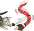 FauKait Cat Toys Snake Interactive,Kitten Toys,Realistic Smart Sensing Snake Toy,USB Rechargeable,Automatically Sense Obstacles
