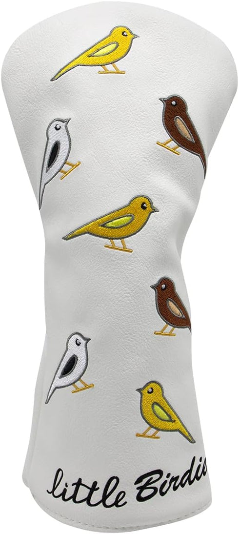 Golf Club Headcover Golf Birdie Birds Driver Fairway Wood Hybrid Wood Head Cover, 3pcs