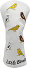 Golf Club Headcover Golf Birdie Birds Driver Fairway Wood Hybrid Wood Head Cover, 3pcs