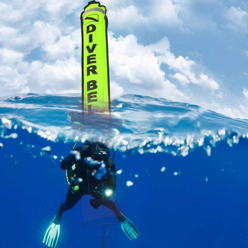 Vbestlife. 6FT Inflatable Tube Sausage Submersible Scuba Diver SMB Surface Safety Signal Buoy Marker Buoy Accessory