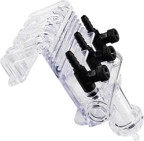 3-Way Aquarium Air Check Flow Control, Check Valve, Switch Gang Valve, Aquarium Accessories for Tank, Pump, Splitter