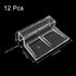 12 Pack Aquarium Lid Clips, DIY Aquarium Lid Holder, Clear Acrylic Fish Tank Support for 8MM Glass