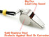 Whistle, Sports Whistles with Lanyard, Loud Crisp Sound Ideal for Coaches, Referees, and Officials