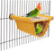 Wontee Hamster Plush Hammock - Bird Hanging Bed Nest for Small Pets, Yellow, S