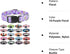 Moonpet Purple Floral Dog Collars - Adjustable Soft Bohemia Fancy Design for X-small, Small, Medium, Large Dogs