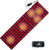 Heated Sleeping Bag Pad, Heated Sleeping Bag Liner with Type-C Input, 5 Heating Zones, Black & Red Flannel