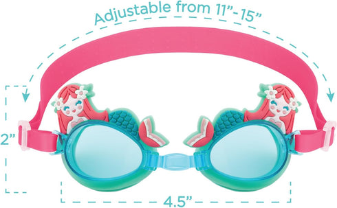 Stephen Joseph Swim Goggles in Pink Fish