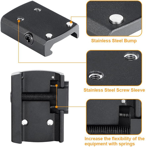 ohhunt Picatinny Mounting Plate Adapter for Holosun 407K 507K Crimson Trace Red Dot CTS-1550