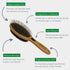 Bamboo Groom Combo Brush for Pets, Large with Bristles & Stainless Steel Pins
