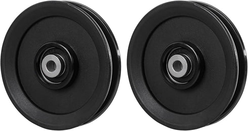 Luwint 4.5” Bearing Pulley Wheel, Replacement Parts for Home Gym System Equipment Cable Machine