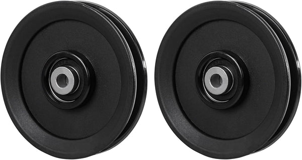 Luwint 4.5” Bearing Pulley Wheel, Replacement Parts for Home Gym System Equipment Cable Machine